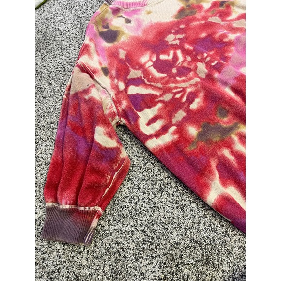 Natural Life Tie Dye Knit Sweater Women's Size L XL Pink Red Cream - Picture 4 of 10